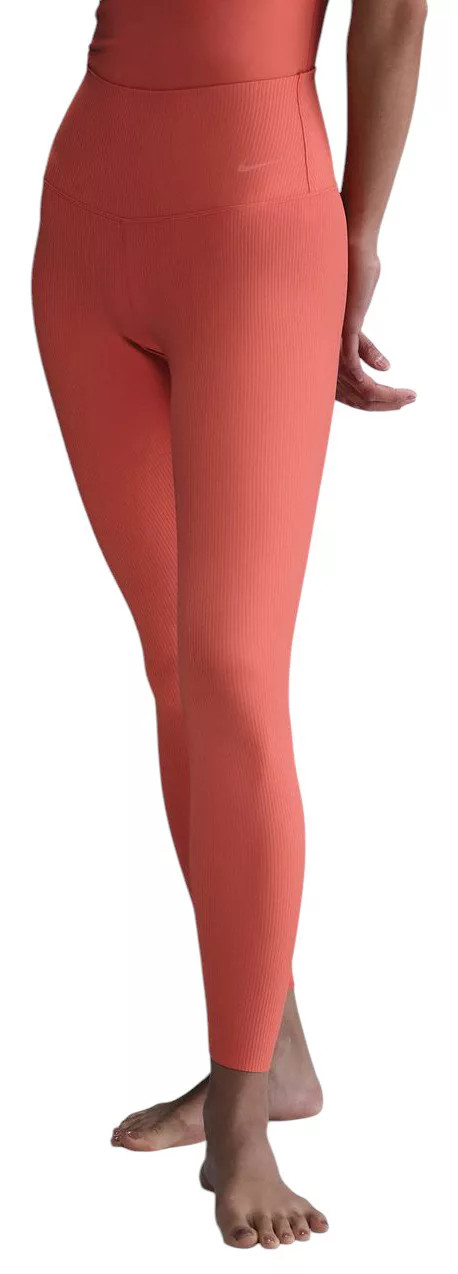 Nike Women's Zenvy Rib Gentle-Support High-Waisted 7/8 Leggings, XL, Magic Ember | Going, Going, Gone!