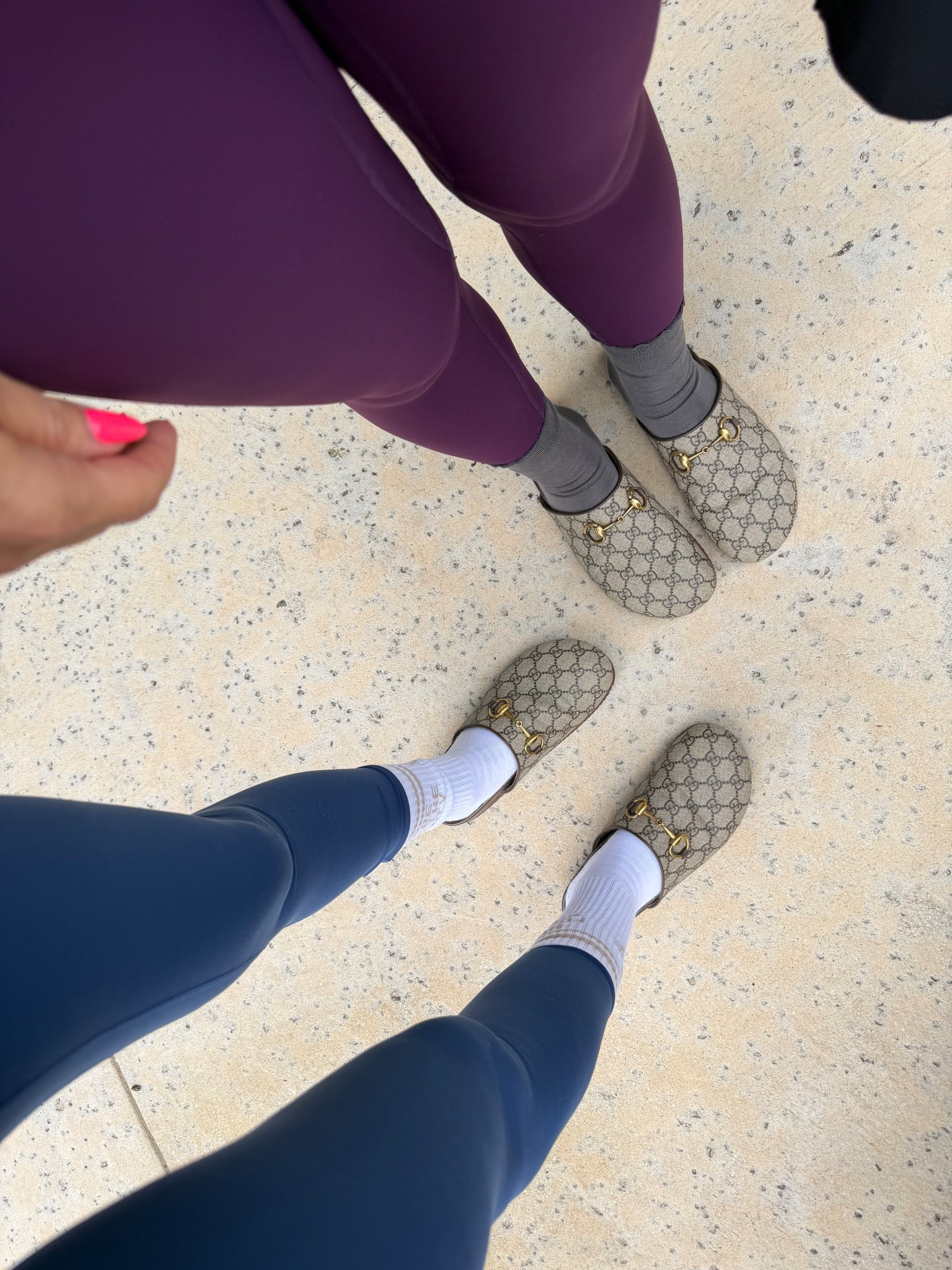 Came to Pilates with matching Gucci slip on loafers! My most worn/easy to throw on and go shoe! 

#LTKPetite #LTKActive #LTKOver40