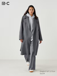 Wool Blend Wrap Coat | UNIQLO (UK)