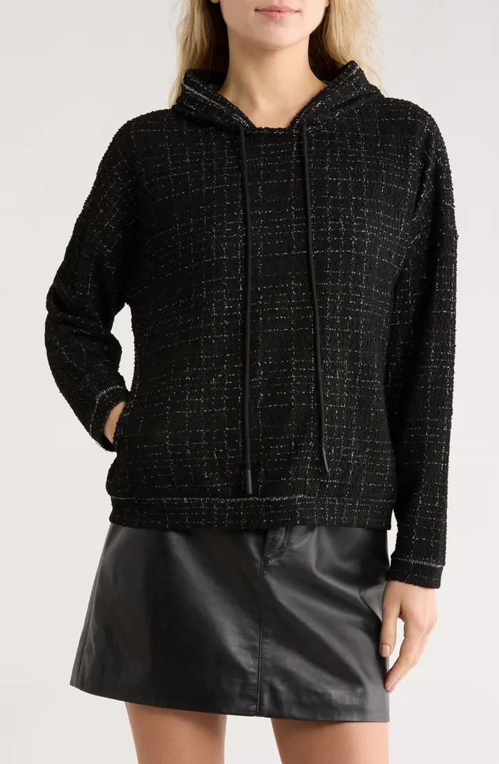 MAX STUDIO Bouclé Hooded Sweater | Nordstromrack | Nordstrom Rack