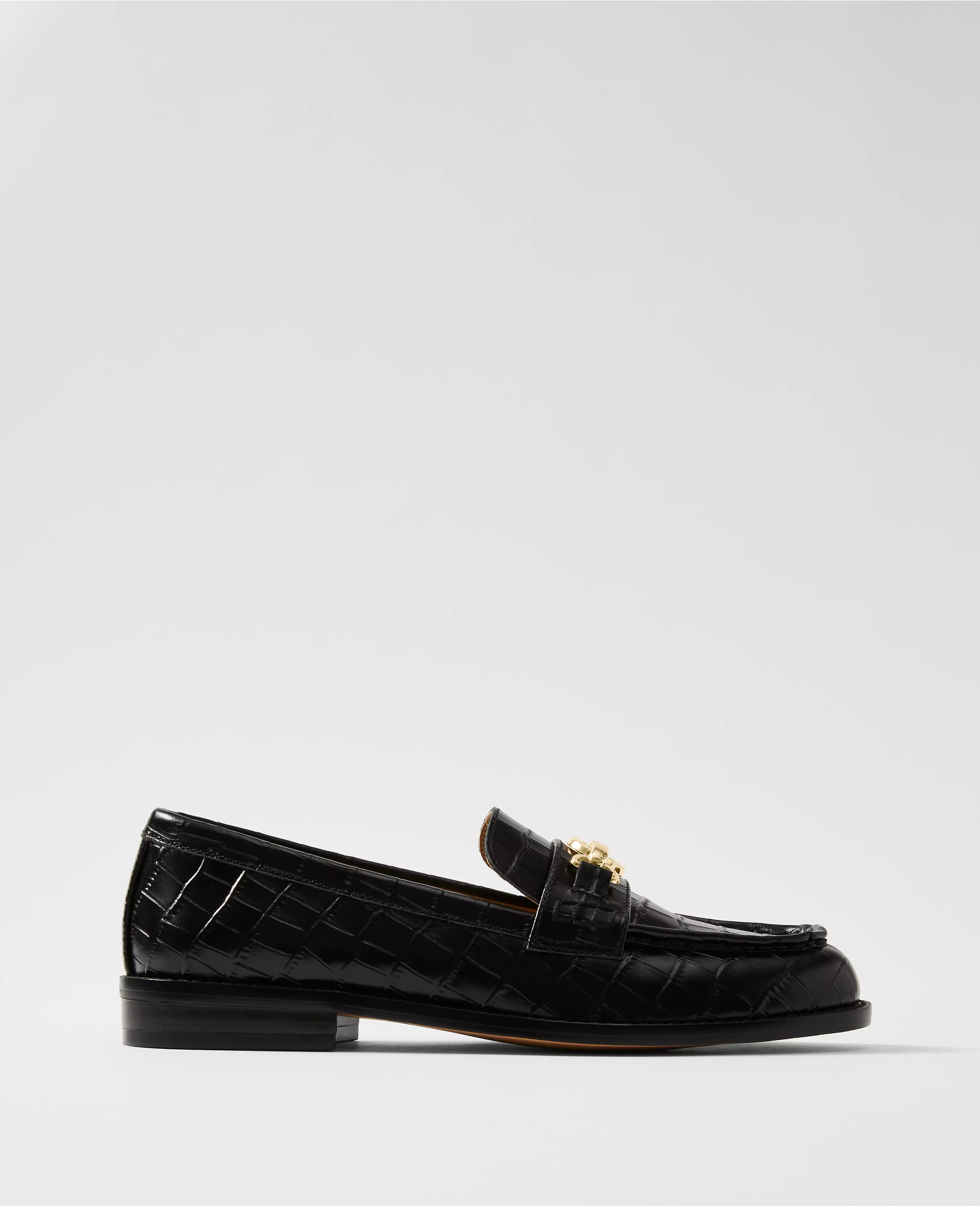 Weekend Collection Horsebit Croco Loafers | Ann Taylor