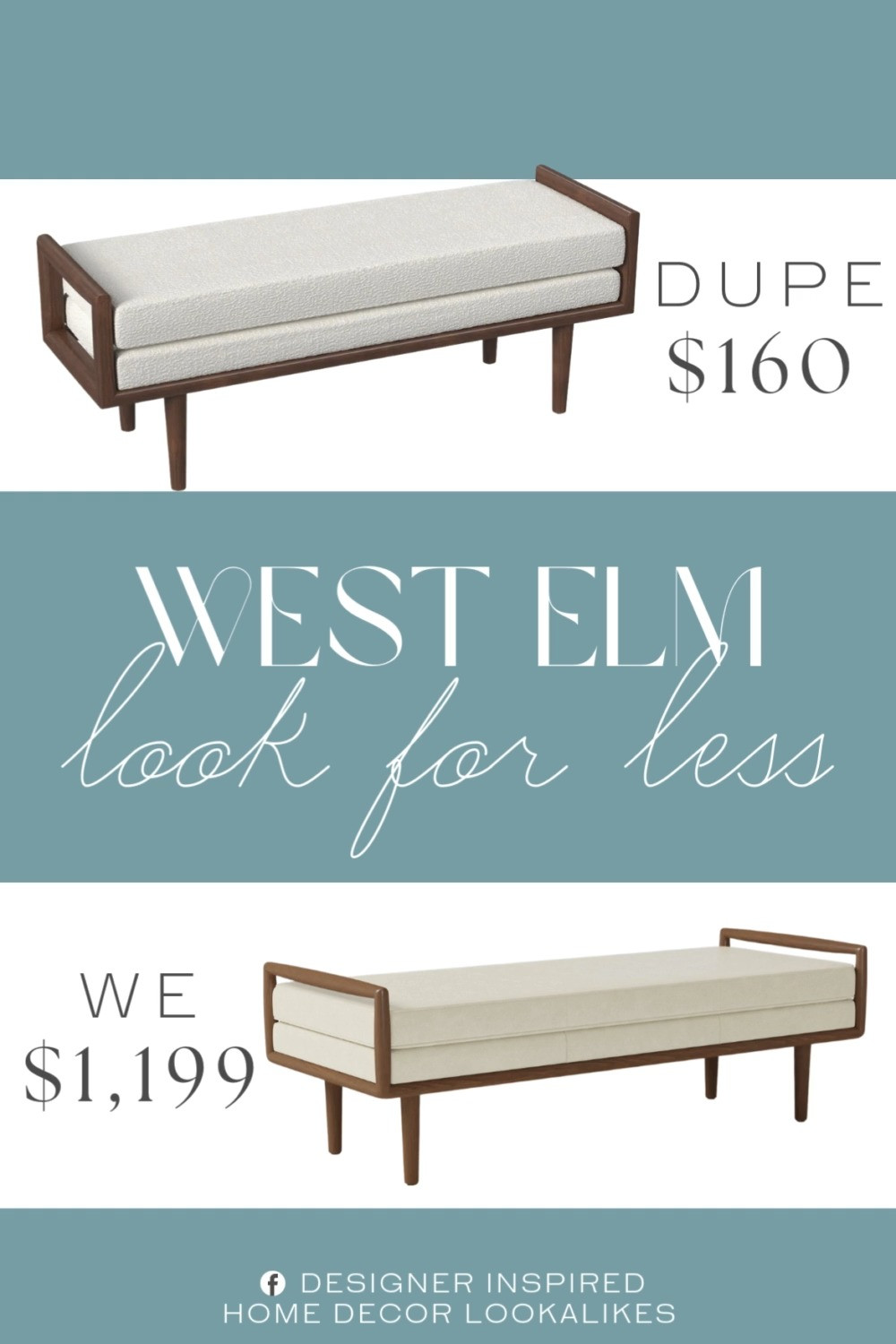 Inspired by West Elm Leather Bench. Modern Entryway Bench. Mid-Century Modern Bench. Contemporary Accent Bench. Living Room Bench. Faux Leather Bench. Scandinavian Style Bench. Minimalist Wooden Bench. Stylish Entryway Seating. 

Home more affordable option find copy cat similar look for less budget friendly affordable cheap cheaper beautiful pretty. Clearance sale coupon code discount code promo code luxury lookalike look a like Inspo inspiration inspired by idea ideas Love like these? I share multiple every day in my FB group.
#westelminspired #bench #leatherbench #accentbench #entrywaybench #upholsteredbench #bouclebench #livingroominspo #entrywaystyle 

 #LTKHome