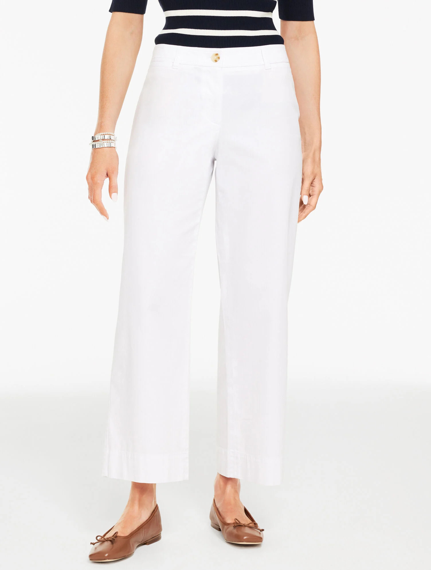 Wide Ankle Heritage Twill Pants | Talbots