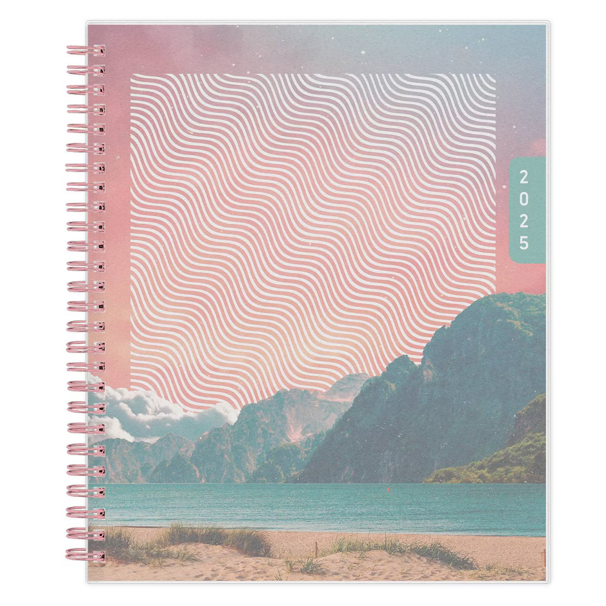 WAAV Planner 2025 Weekly/Monthly Planner 9.25"x7.87" Wirebound Frosted Transition | Target