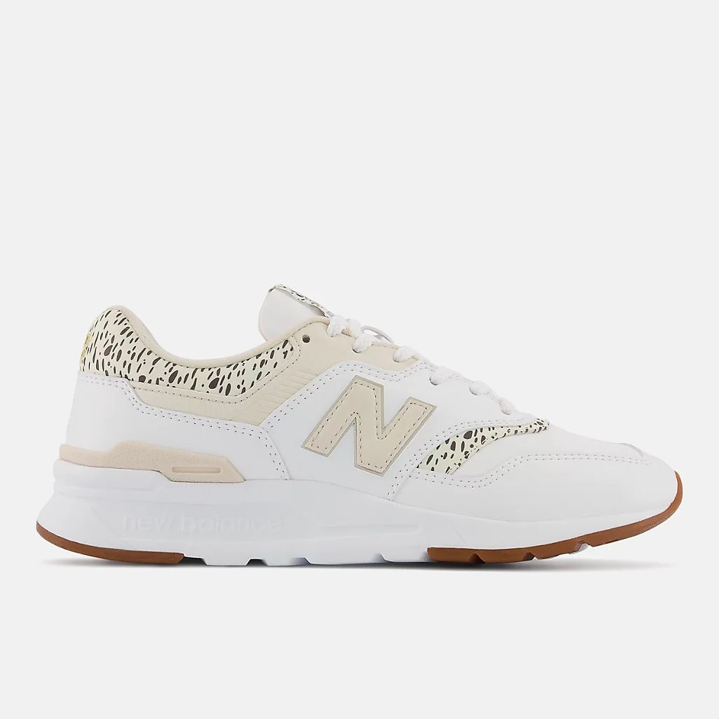 White with Calm Taupe | New Balance Athletic Shoe