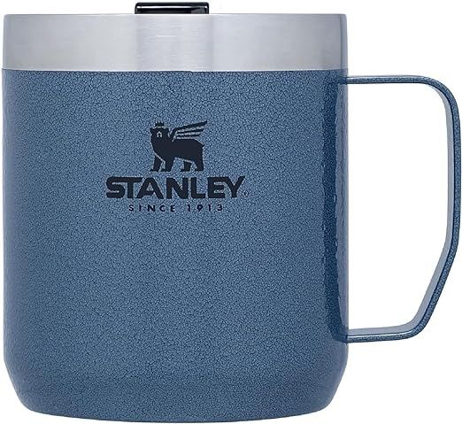 Stanley Stay Hot Camp Mug - Durable 18/8 Stainless Steel Insulated Mug - Splash-Free Tritan™ Dr... | Amazon (US)