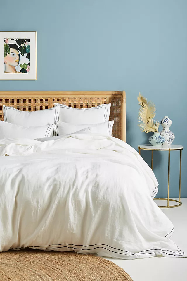 Moderna Linen Duvet Cover | Anthropologie (US)