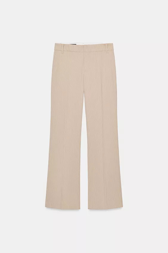 PINSTRIPE STRAIGHT-LEG TROUSERS | Zara UK
