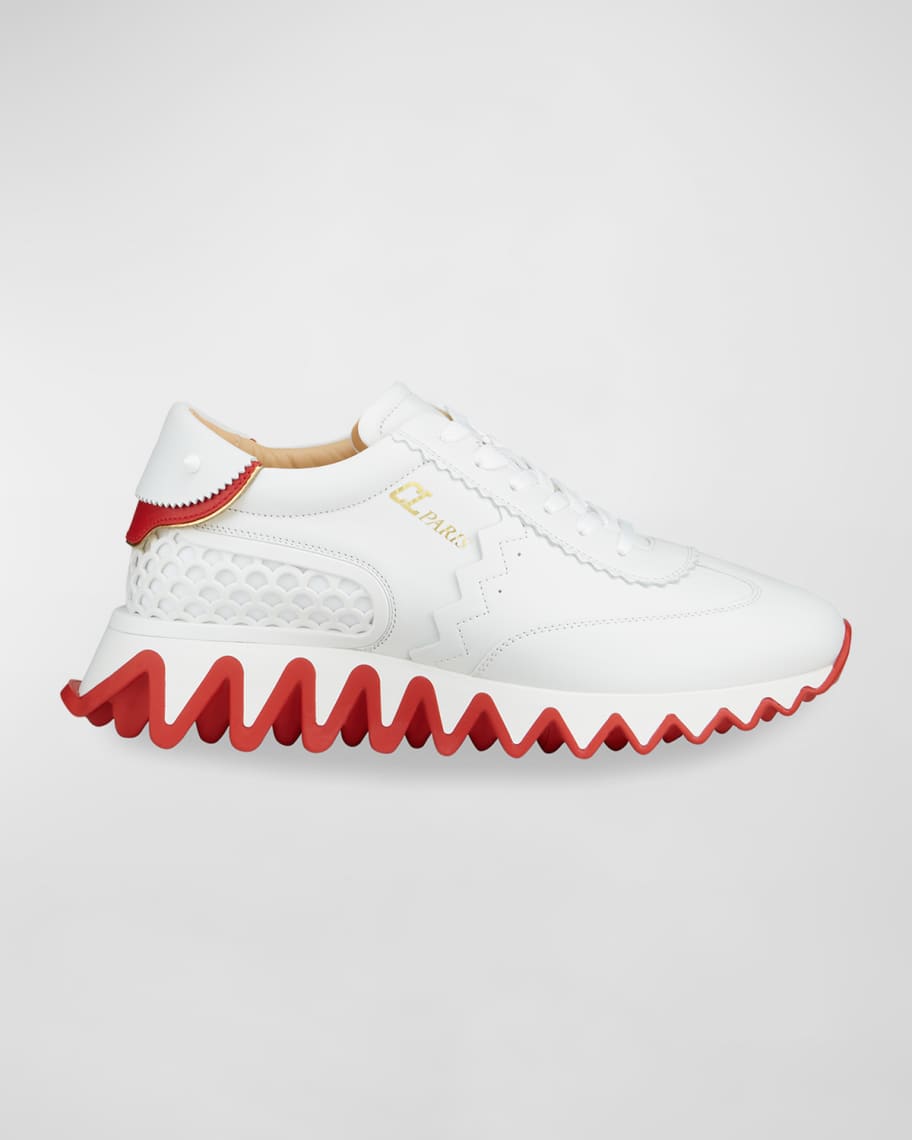 Christian Louboutin Loubishark Donna Red Sole Runner Sneakers | Neiman Marcus