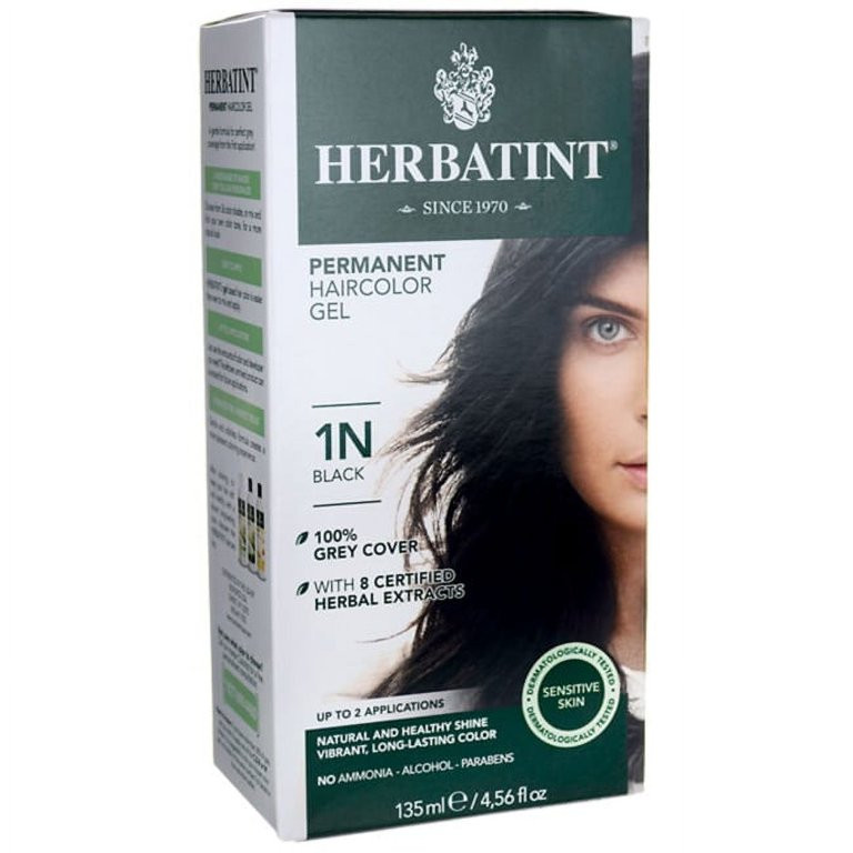 Herbatint Permanent Hair Color, Black, 4.56 Fluid Ounce | Walmart (US)