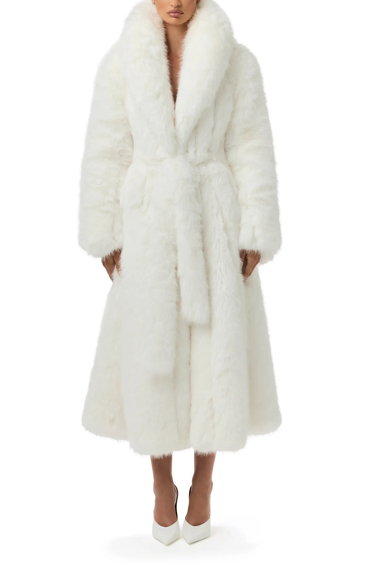 Naked Wardrobe Pelted Faux Fur Coat | Nordstrom | Nordstrom