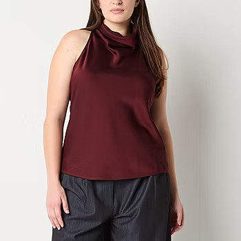 Worthington Womens Sleeveless Mock Neck Top | JCPenney