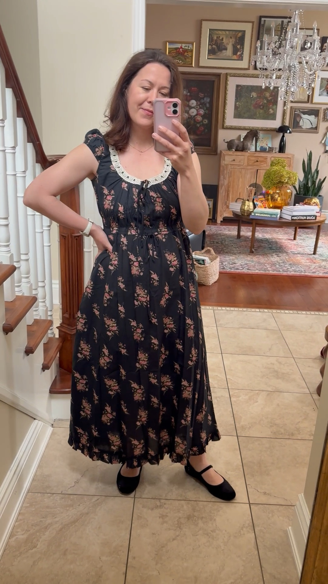 Nothing is more versatile than a dark floral dress. It’s also very kid friendly as it hides all kinds of marks. This dress comes in another print which I’ve linked  

#LTKsummer #LTKpetite #LTKdresses