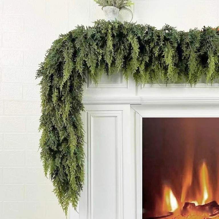 Cedar Garland with Soft Thickness Pine, 70 Inch Cedar Garland, Pine Garland, Winter Garland, Ever... | Walmart (US)