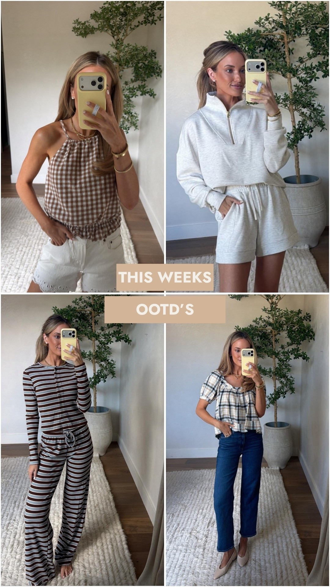 This weeks OOTD’s!

#LTKdayinmylife #LTKootd #LTKmomlife