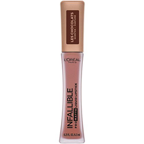 L'Oreal Paris Cosmetics Infallible Pro Matte Les Chocolats Scented Liquid Lipstick, Dose of Cocoa, 0.21 Fluid Ounce | Amazon (US)