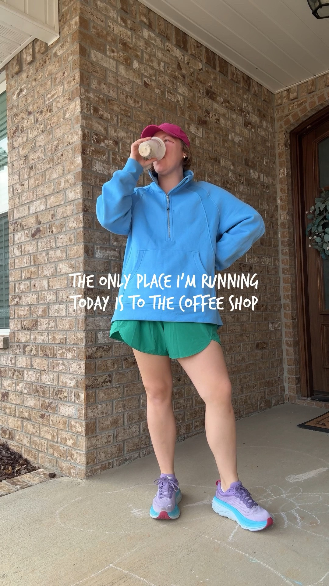 Going for sporty, not sweaty today 🫶🏻 These Target shorts are some of my favorite ones and come in so many colors! My pullover is sold out in this color but is on sale in gray which is perfect for spring! And any fitness day calls for Hokas! I wear the Bondi and love them. This style is old but have the purple 9s as well! 

#LTKootd #LTKmomlife #LTKfitnessgoals