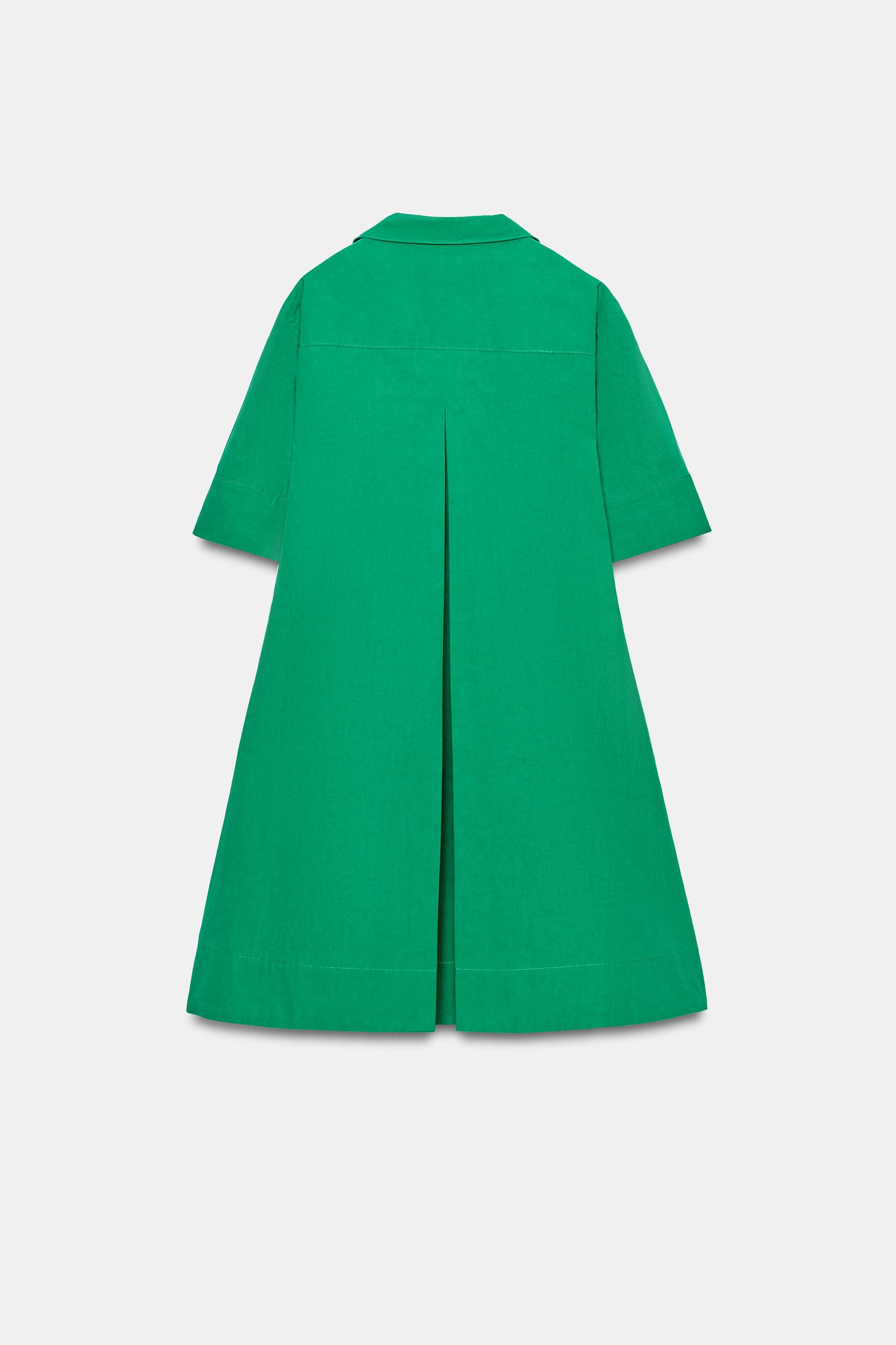 ZW COLLECTION SHORT SLEEVE SHIRT DRESS | Zara US