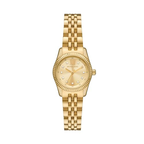 Michael Kors Lexington Three-Hand Gold-Tone Stainless Steel Women's Watch (Model: MK4741) | Amazon (US)
