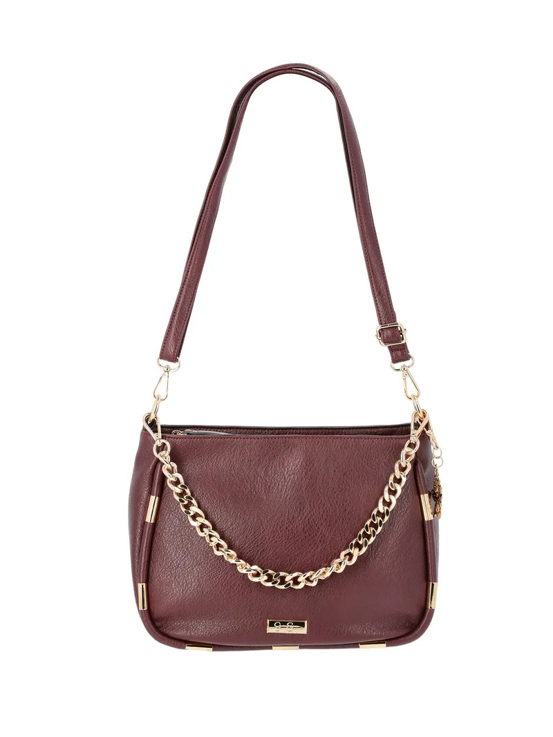 Jessica Simpson Women's Sadie Shoulder Bag, Pinot Noir | Walmart (US)