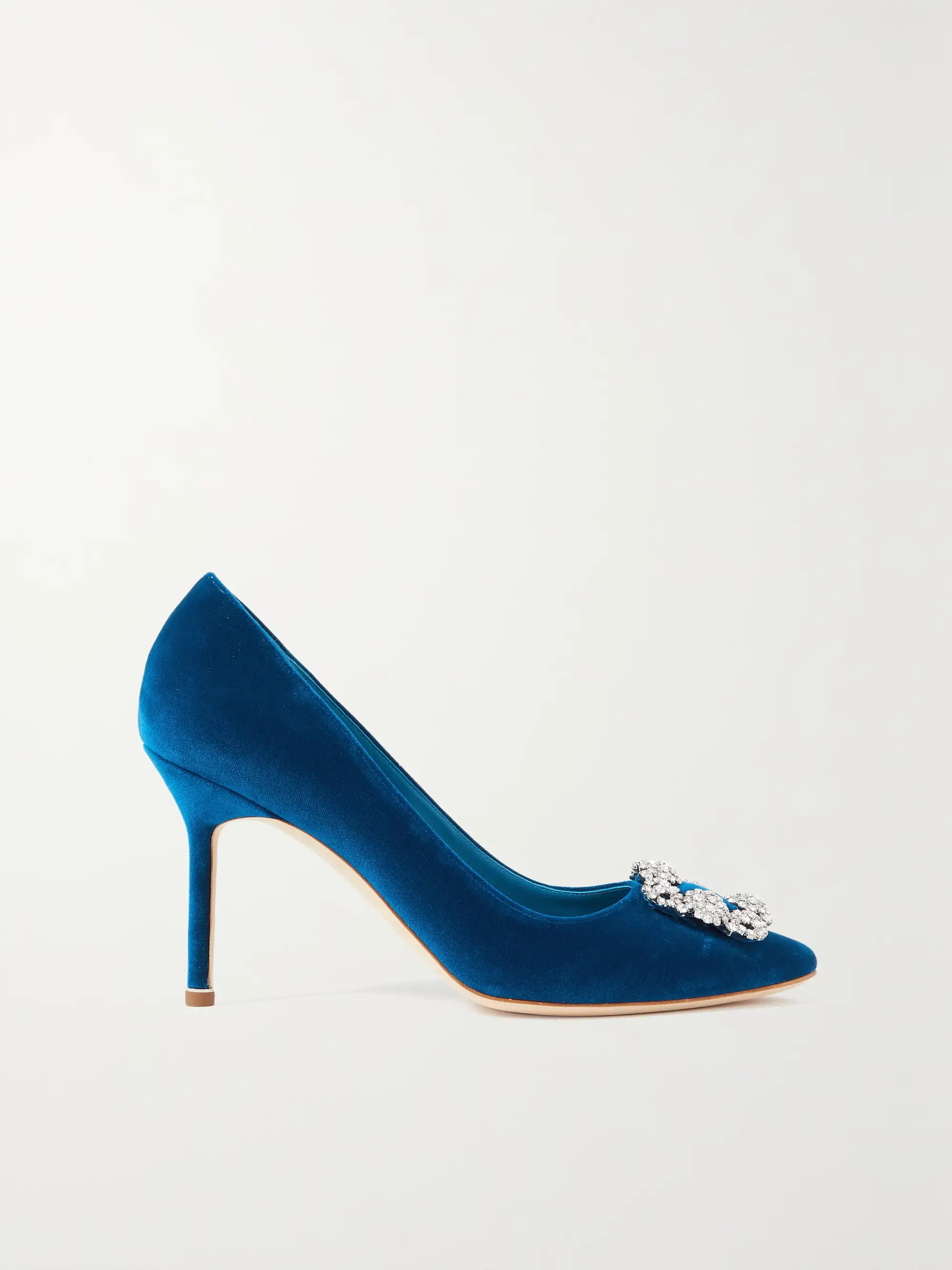 Hangisi 90 embellished velvet pumps | NET-A-PORTER (US)