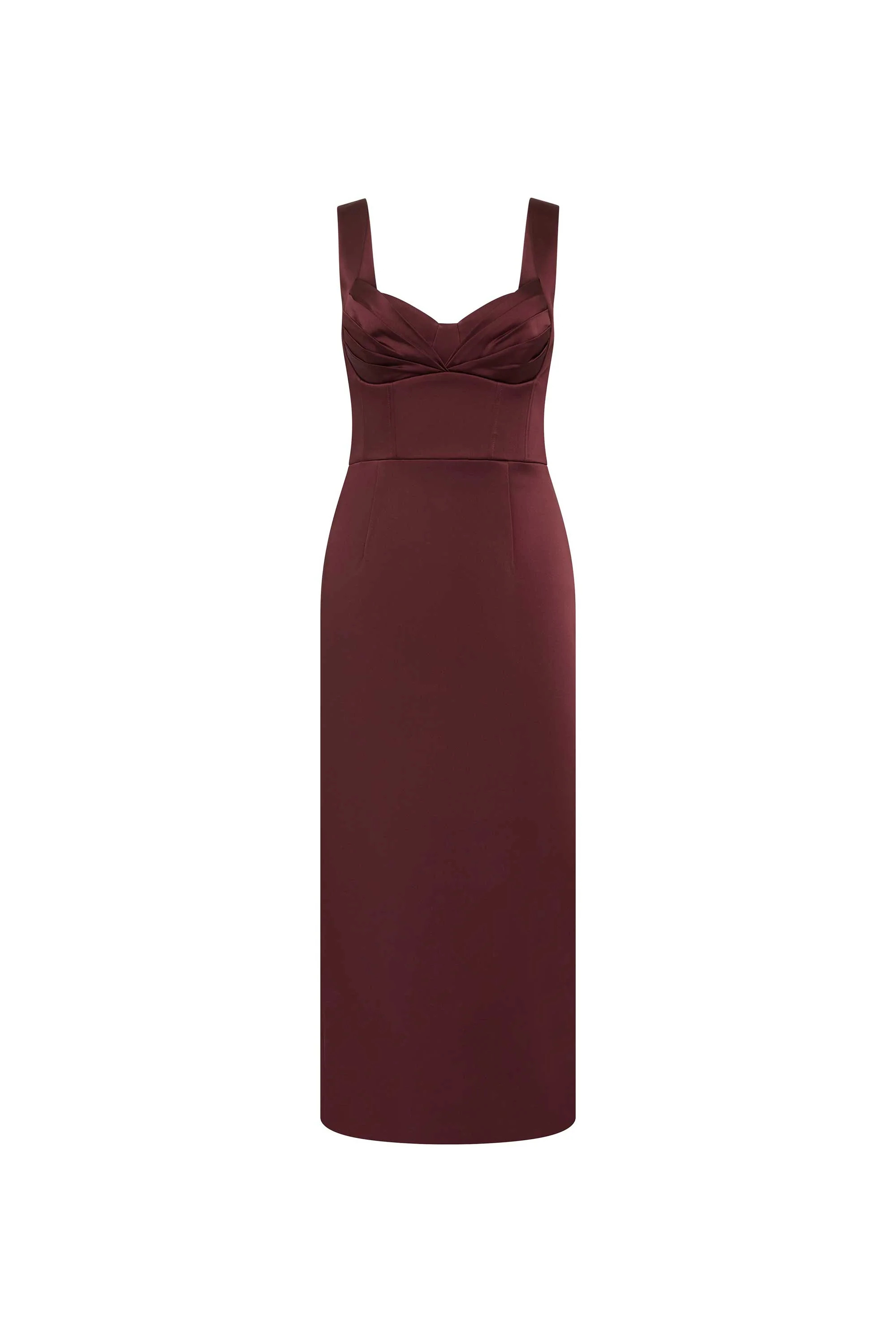 Merlot Strap Midi Dress | Rebecca Vallance (Global)