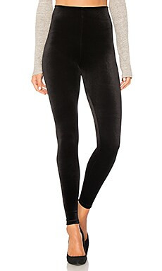 Commando Perfect Control Velvet Legging in Black from Revolve.com | Revolve Clothing (Global)
