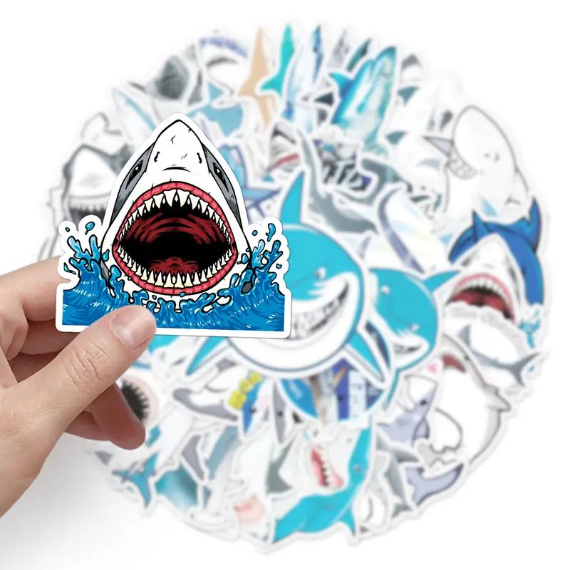 Shark Stickers Cool Room Diy Waterproof Decoration Suitable - Temu | Temu Affiliate Program