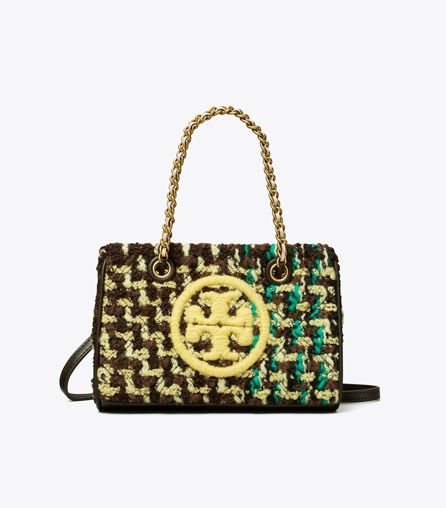 MINI FLEMING SOFT TWEED CHAIN TOTE | Tory Burch (US)