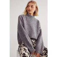 Nasty Gal Women's Turtleneck Jumper in Grey Marl | Size: Medium | NastyGal UK