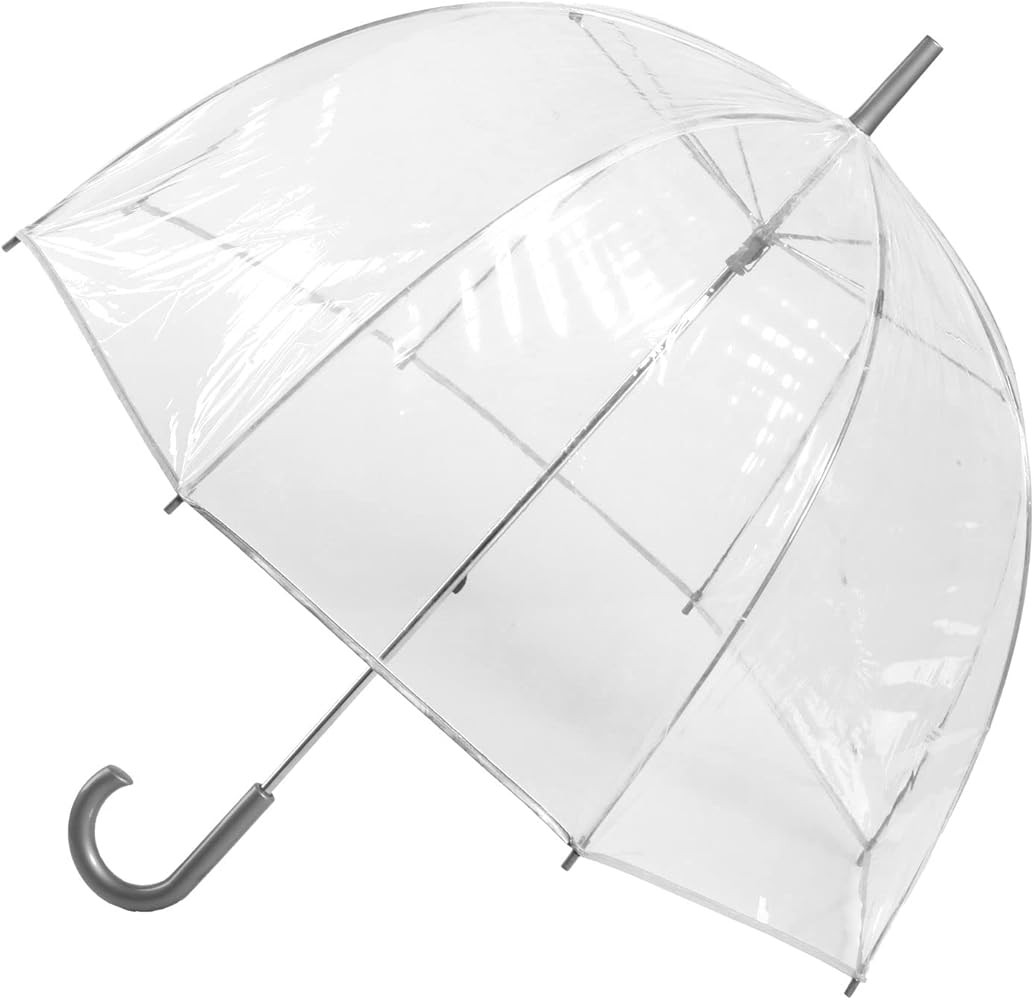 totes Women's Clear Bubble Umbrella – Transparent Dome Coverage – Large Windproof and Rainpro... | Amazon (US)