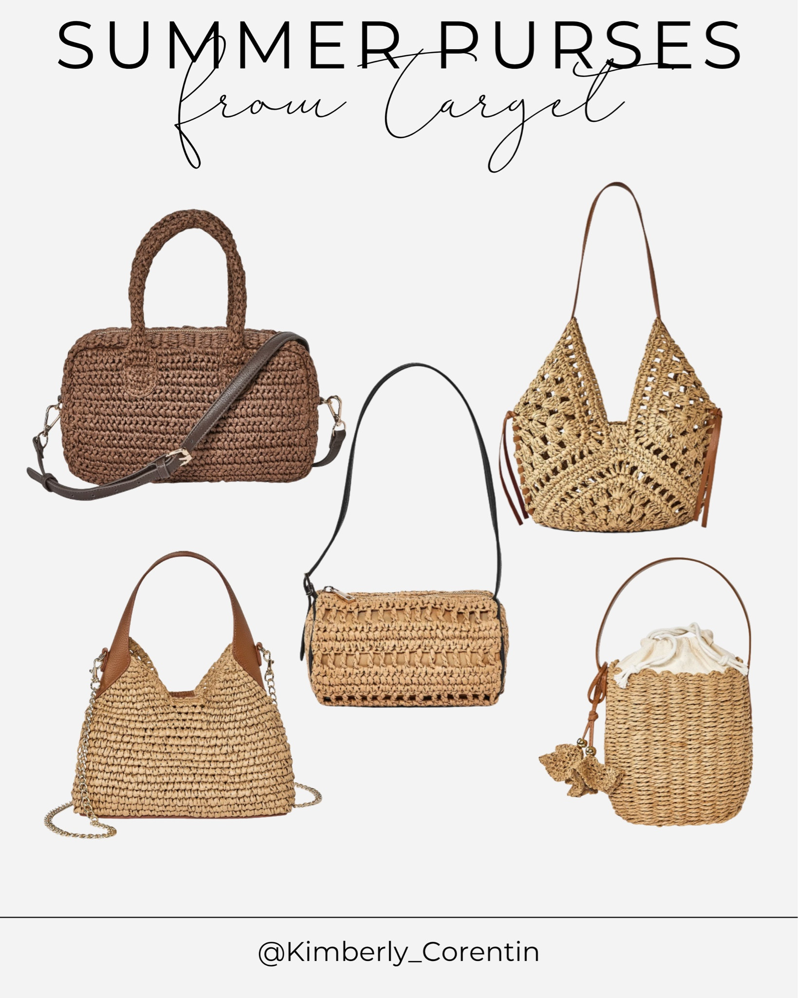 Summer purses from Target! These would make great accessories for the beach and some of these totes can double as a beach bag! 

Raffia purses, nude purses, target, target purses, vacation outfits beach, summer outfits, spring outfits, summer purses, vacation purses, graduation dresses, vacation outfits, target style

#LTKootd #LTKTravel #LTKOver40