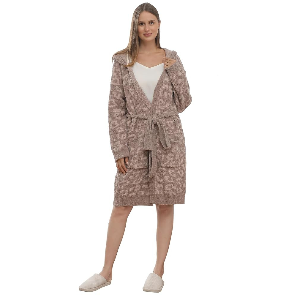 bearberry Cozy Robe Lightweight Soft Plush Bathrobe with Pockets for Women | Amazon (US)