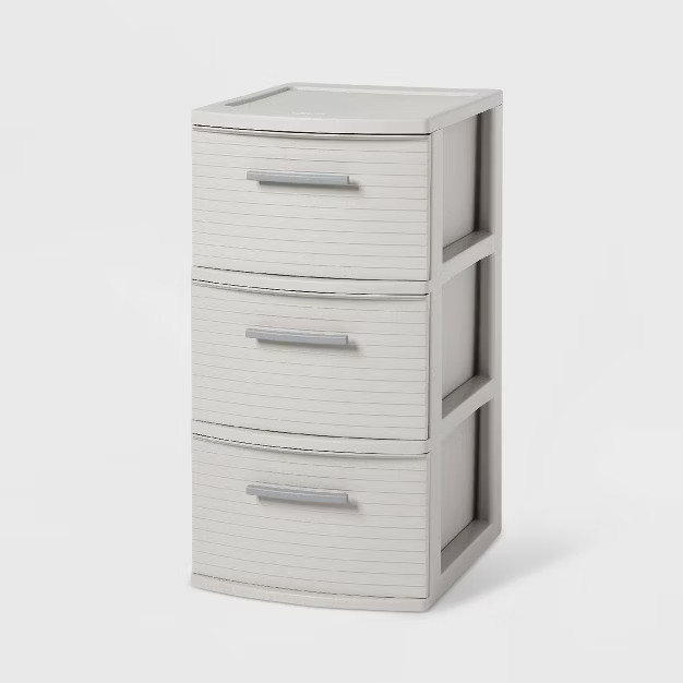 3 Drawer Medium Tower Dark Gray - Brightroom™ | Target