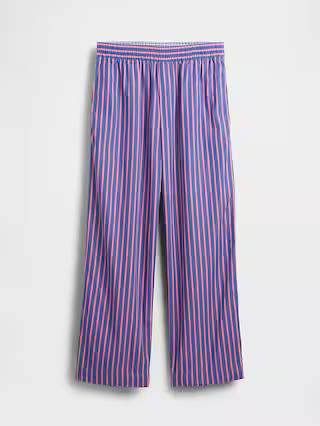 Organic Cotton Poplin Easy Wide-Leg Pants | Gap (US)