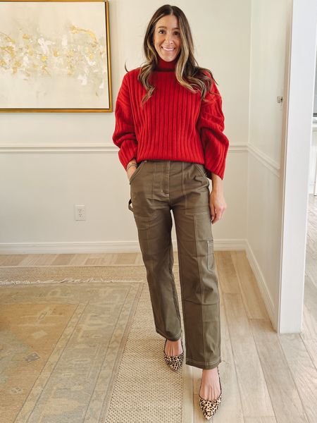 Love pairing red with olive green & THE POP of color for fall2023 is red soooo🙌🏻🙌🏻🙌🏻 styled these $39 amazon cargo pants several ways on reels and linking similar items to pieces I styled with them + these exact pants that come in 5 colors & are prime shipping. 
Amazon outfit idea 
Fall outfit 
Mom outfit
Fall trends 
Fall look
Amazon fashion 
Amazon style 

#LTKxPrime #LTKstyletip #LTKfindsunder50
