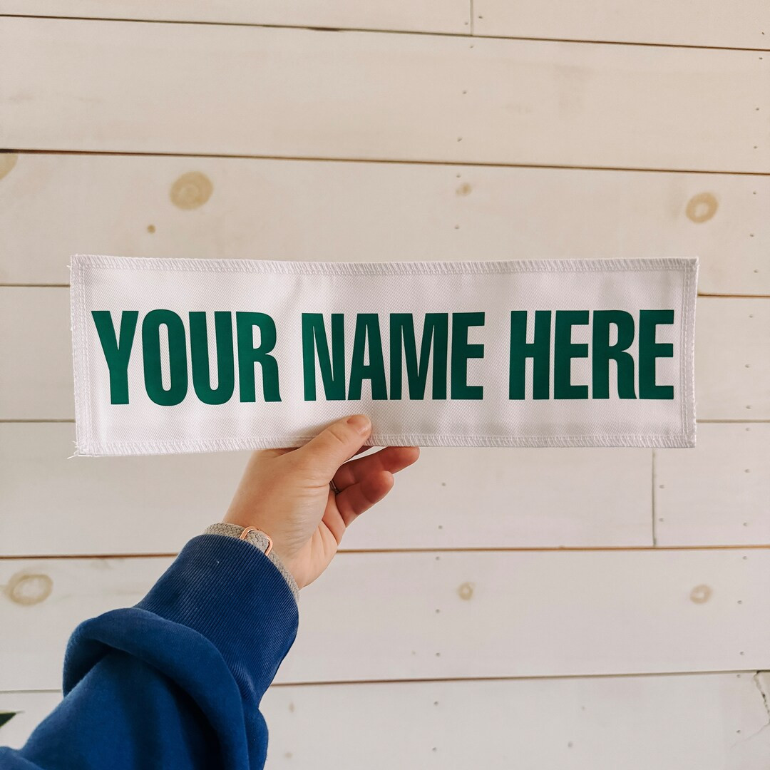 Golf Caddie Uniform Name Badge for Back of Caddy Bib White Tiger Woods Green Hook and Loop Kids a... | Etsy (US)