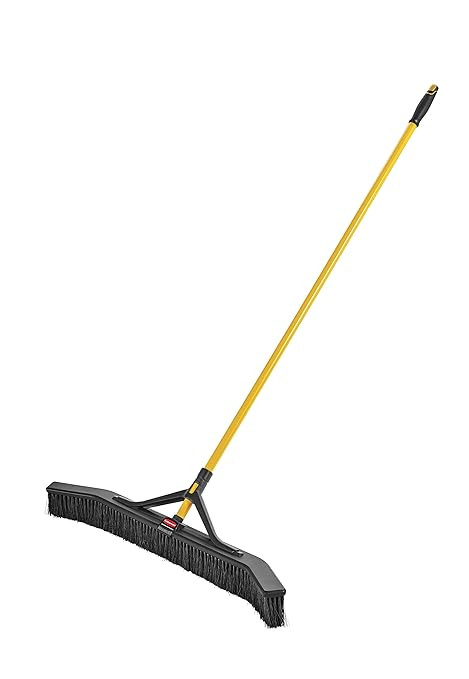 Rubbermaid Commercial Products Maximizer Push-to-Center Broom with Multi-Purpose Bristle, 36" Wid... | Amazon (US)