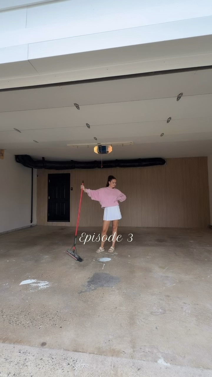Episode 3 of our garage makeover!

1. Prep the floors: use Rustoleum quick prep & bristle brush (2 bottles for 2 car garage) to clean floors of grease 

2. Full rinse & Squeegee the floors: let dry for at least 24 to 48 hours 

3. Patch the floors (if needed): Rustoleum patch and repair kit (sand after dry)

4. Epoxy floors: (we applied first with squeegee to spread out then rolled over) working in small sections and add chips directly after finishing that section - we ordered a large bag of chips off Amazon … you will want more then the kit offers. We also used TWO kits for our 2 car garage. One is not enough

5. Seal floor: Rustoleum clear high glass sealer + add on the anti slip mix in the garage kit. 