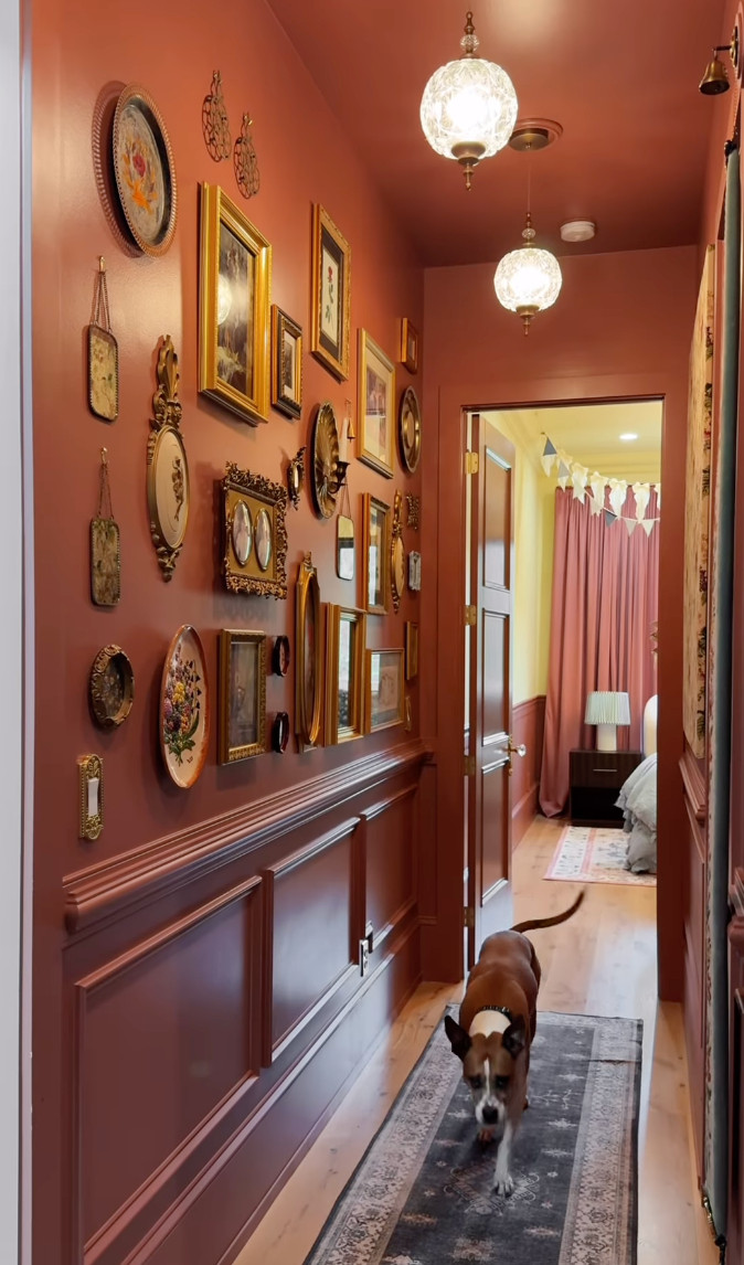 My hallway is proof that you can add tons of personality even in the smallest of spaces. Color is Reddened Earth by HGTV Home by Sherwin Williams.  

 

#LTKdayinmylife #LTKstorytime #LTKHome