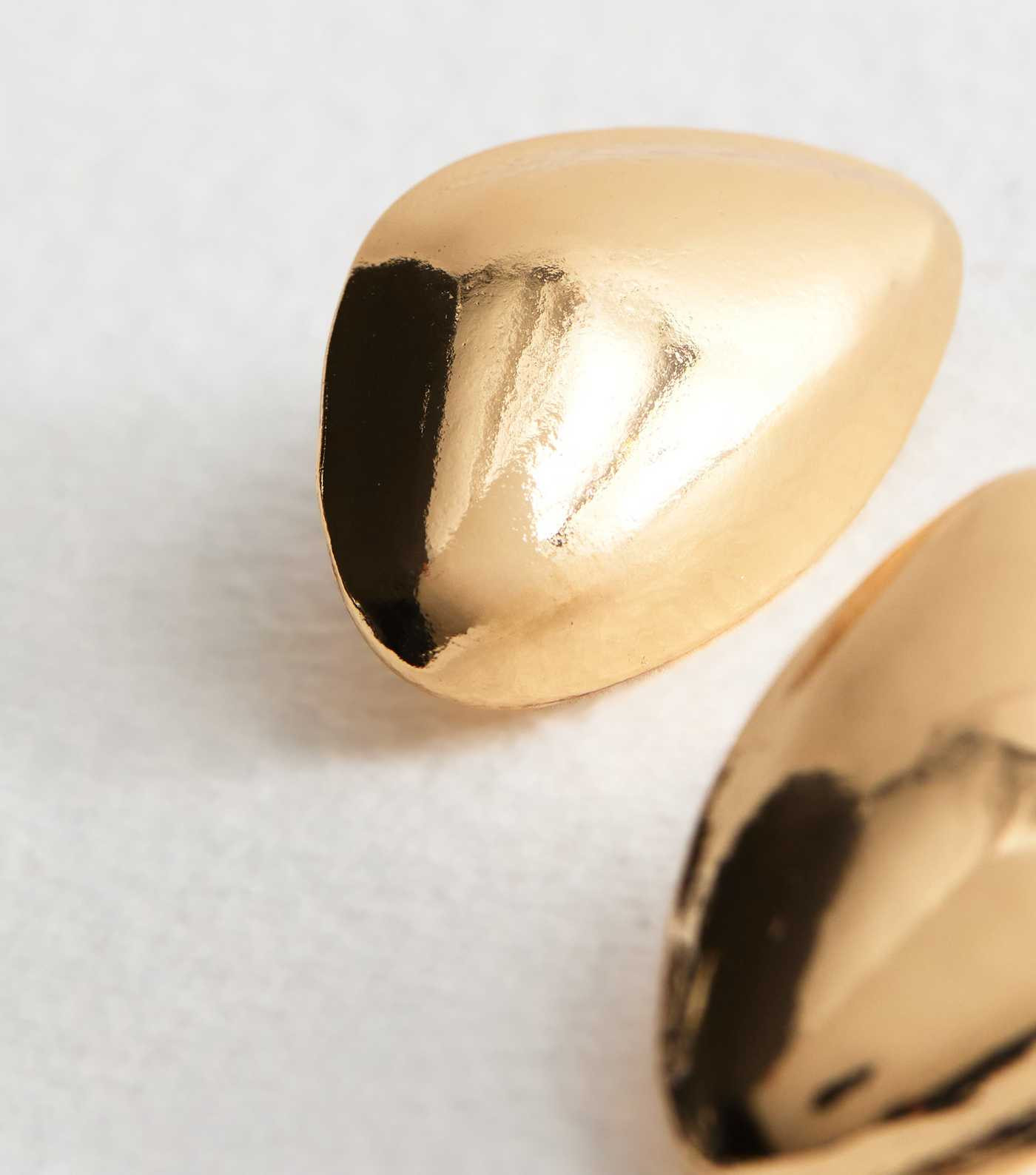 Gold Tone Curved Dome Metal Stud Earrings | New Look | New Look (UK)