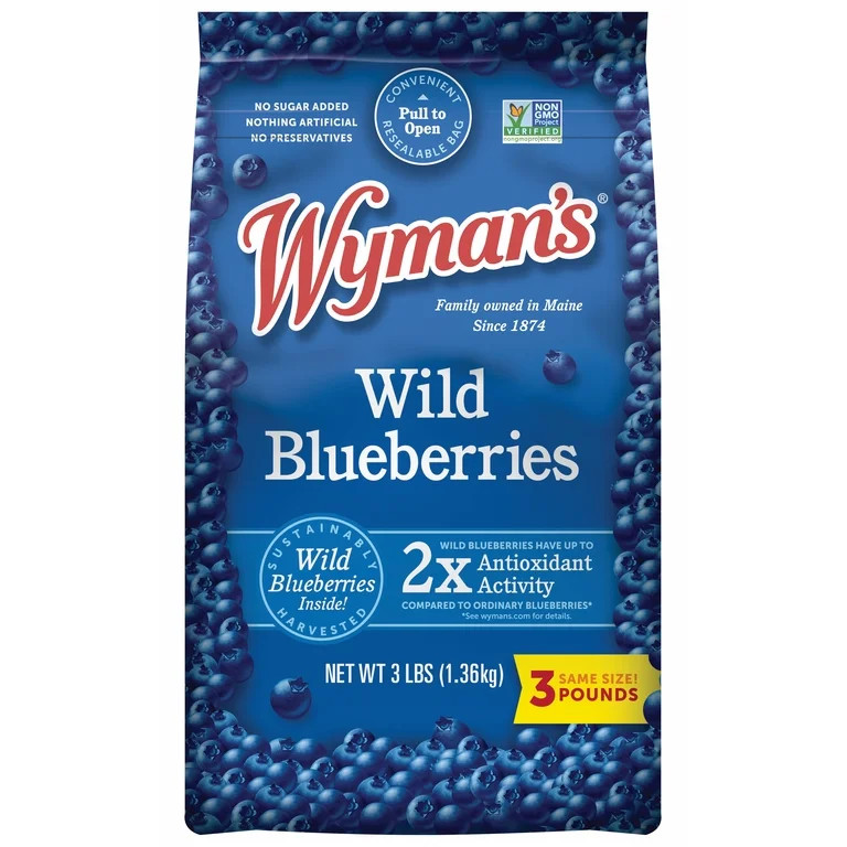 Wyman's Wild Blueberry, 1 - 48 oz Bag (Frozen) | Walmart (US)