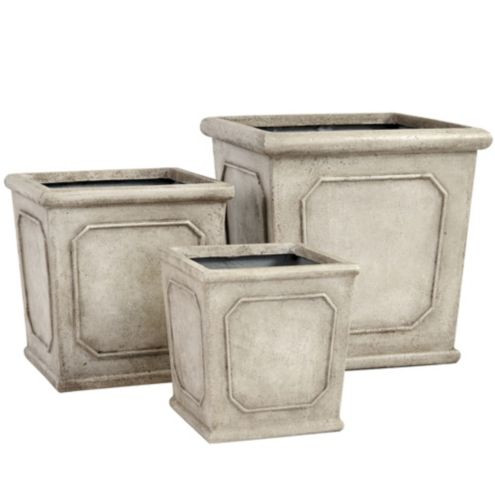 Rodin Square Large Resin Outdoor Planter | Ballard Designs, Inc.