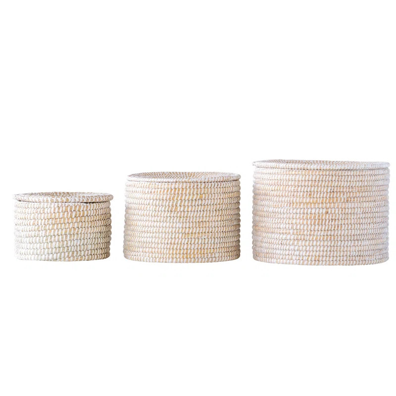 3 Piece Wicker/Rattan Basket Set | Wayfair North America