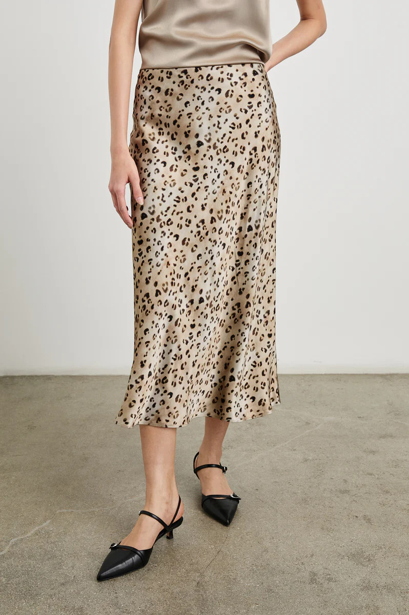 ANYA SKIRT - CHAMPAGNE LEOPARD | Rails