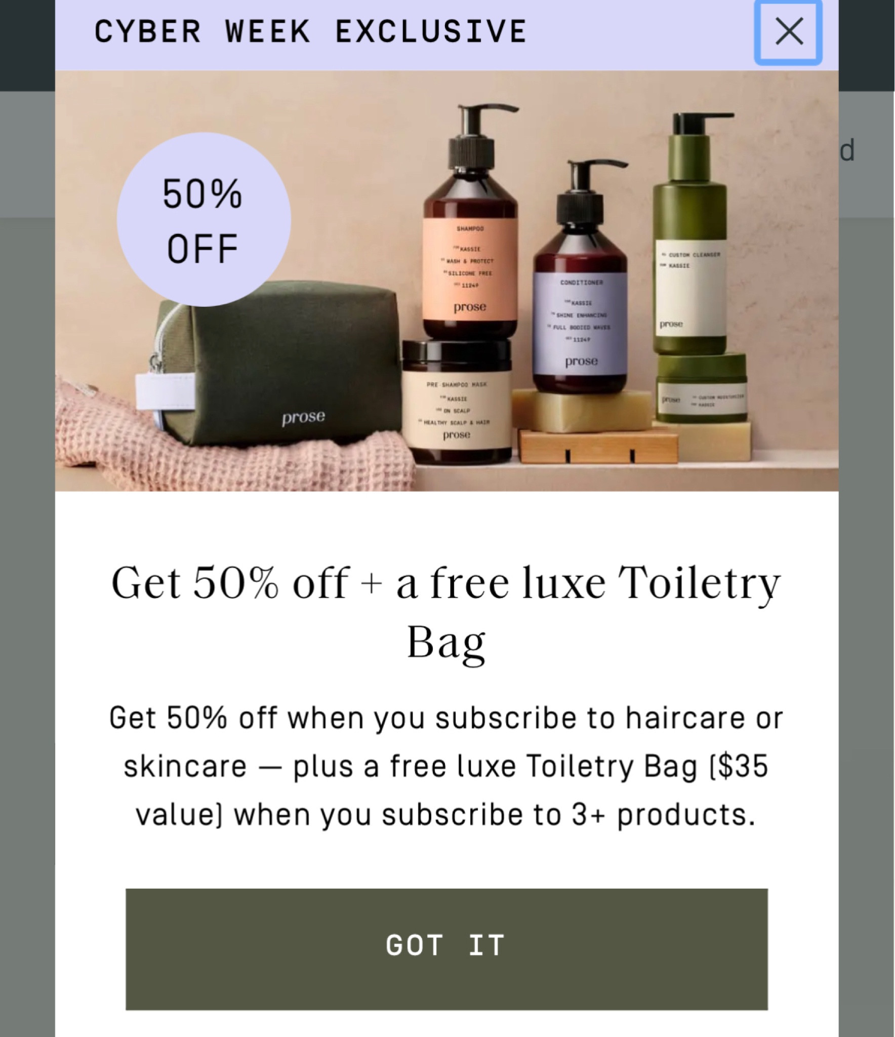 love thoughtful personalized haircare formulas from prose — and it is now all 50% off which stacks with the 15% subscription discount!!!! Great gift for others (or for yourself!)

#LTKCyberWeek #LTKbeauty #LTKGiftGuide