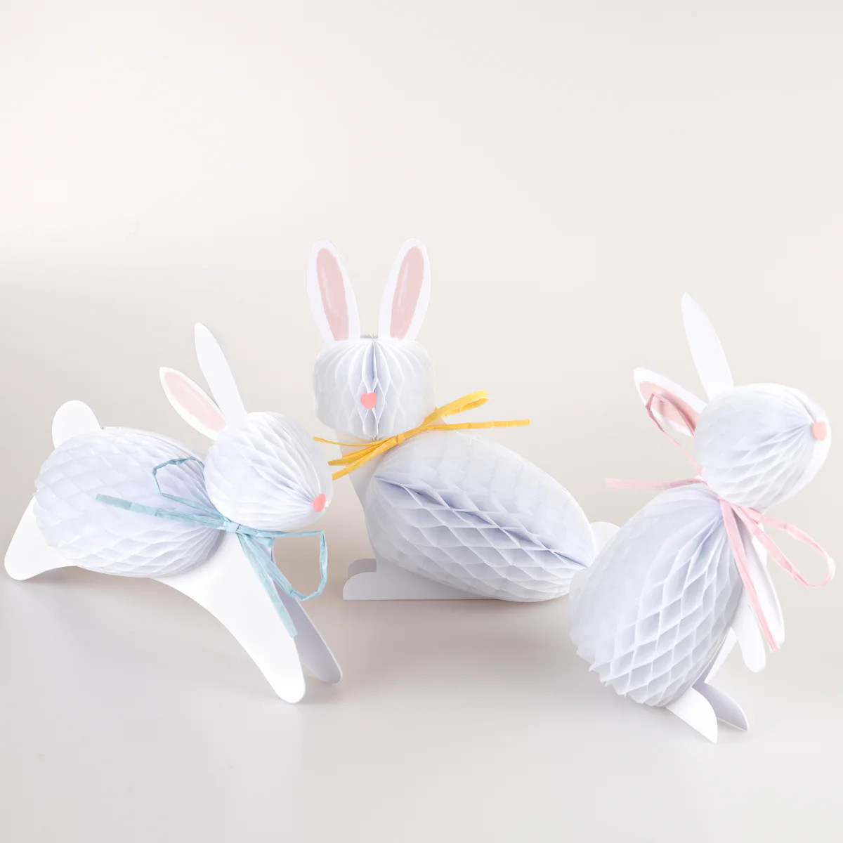 Bunny Honeycomb Decorations (x 6) | Meri Meri