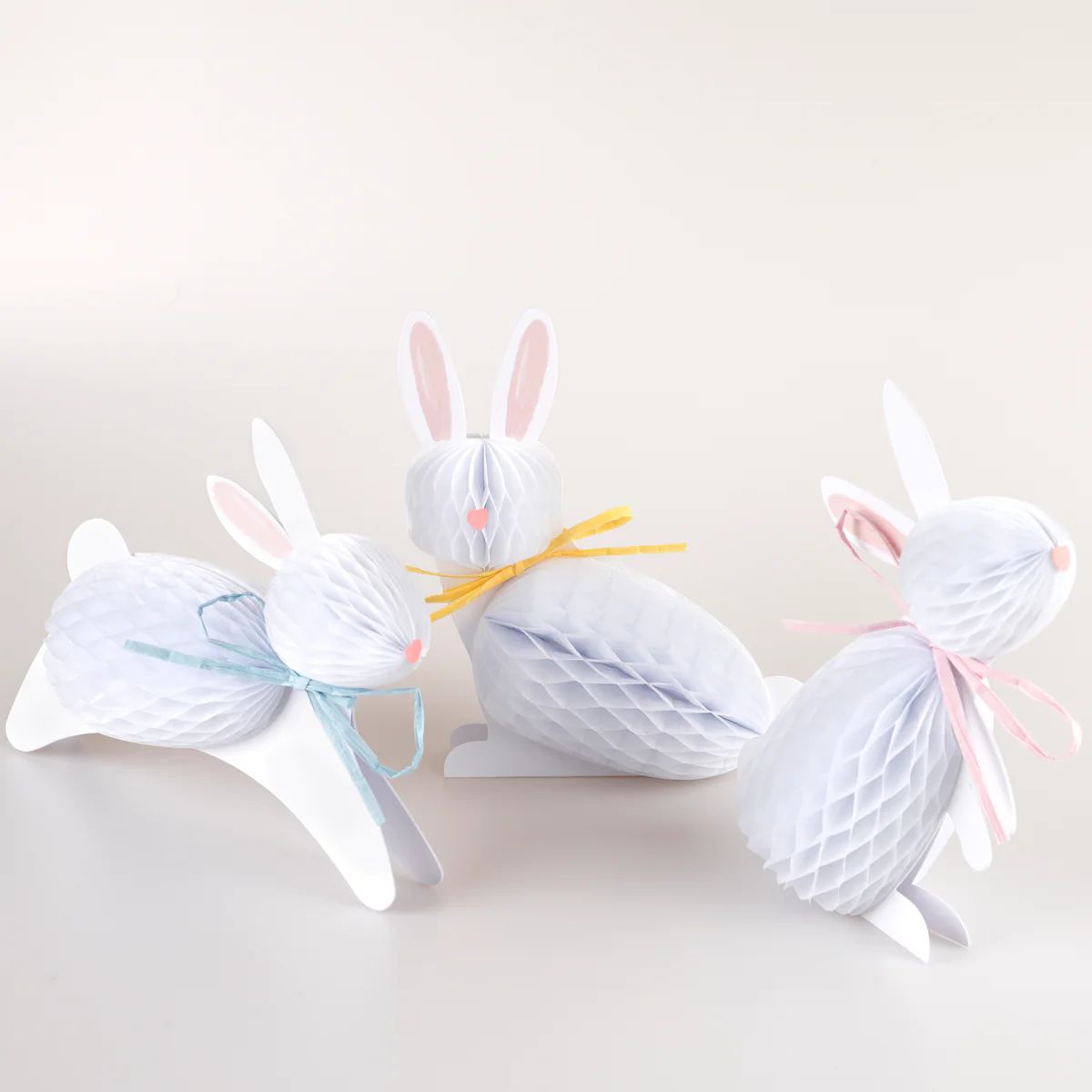 Bunny Honeycomb Decorations (x 6) | Meri Meri