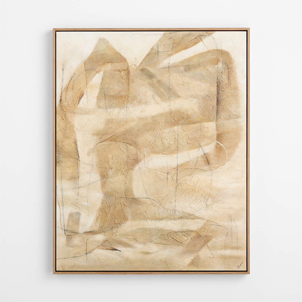 Nest by Patrick St. Germain 40" x 50" Framed Wall Art Print | Crate & Barrel | Crate & Barrel