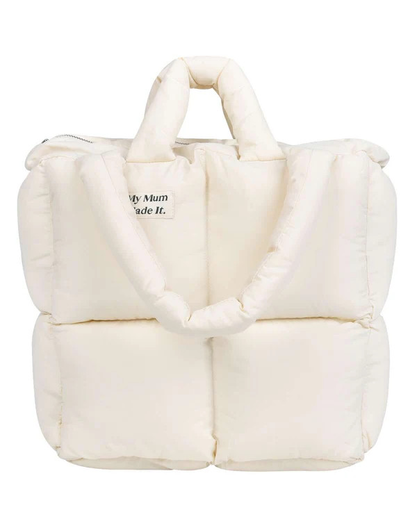 Puffer Tote Bag - Cream | My Mum Made It